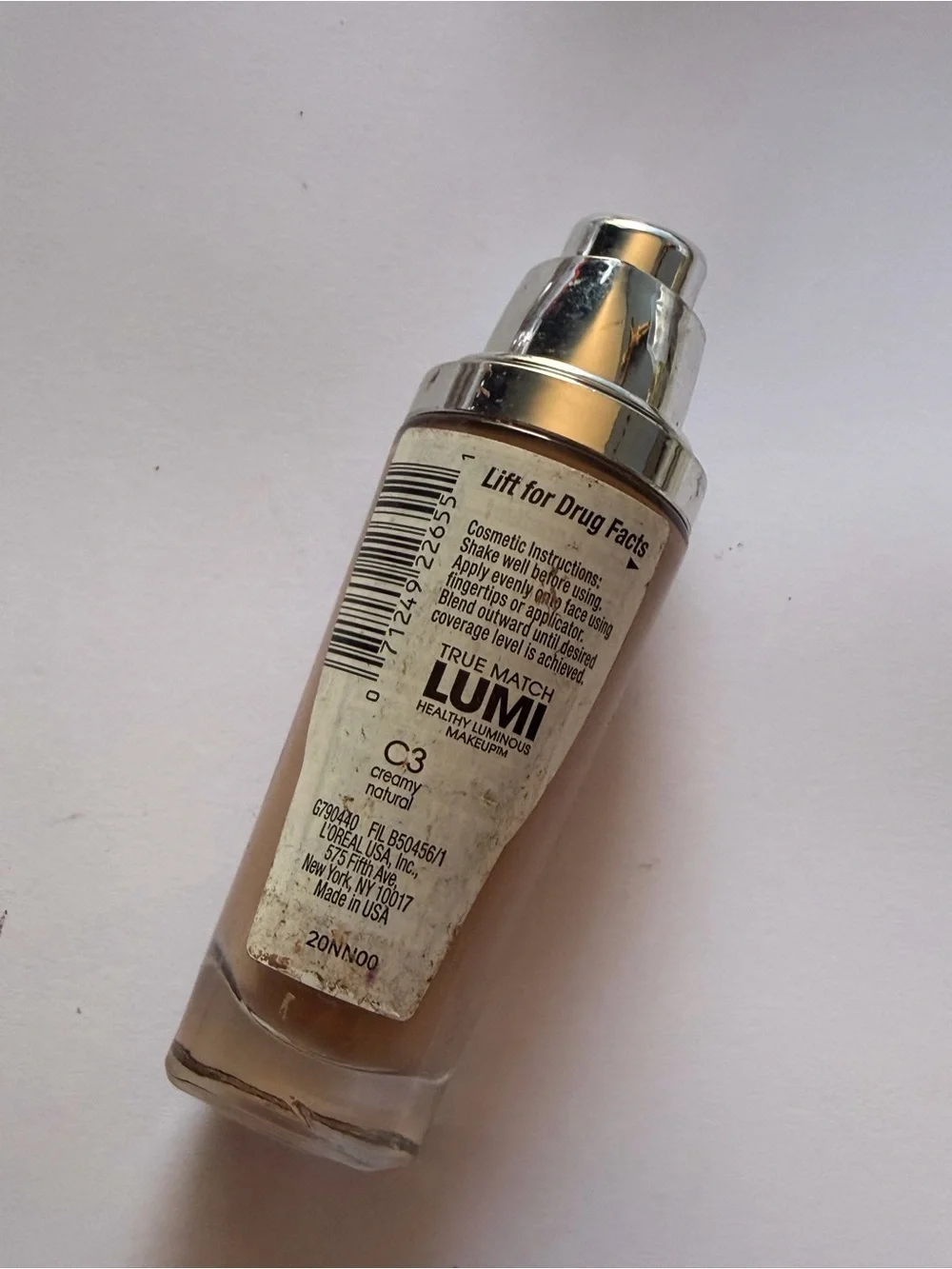 L'Oréal Paris True Match Lumi Healthy Luminous Makeup, C3 Creamy Natural, 1...